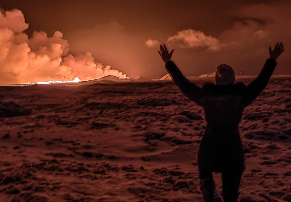 A volcano just erupted in Iceland that's threatening the country's prime tourist attraction—the spectacular Blue Lagoon