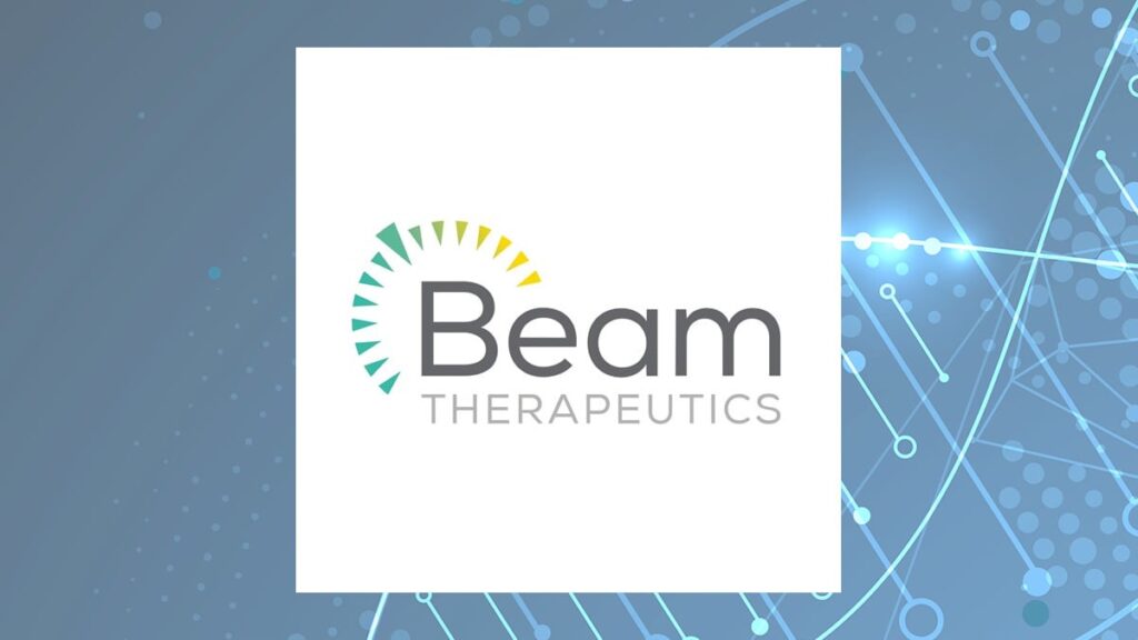 Beam Therapeutics logo with Medical background