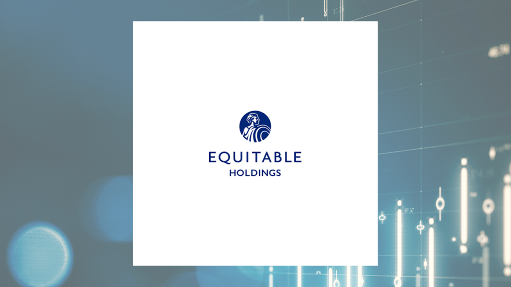 Equitable logo with Finance background