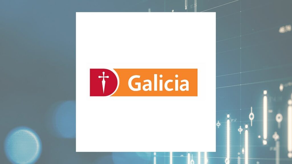 Grupo Financiero Galicia logo with Finance background