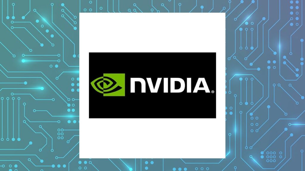 NVIDIA logo with Computer and Technology background