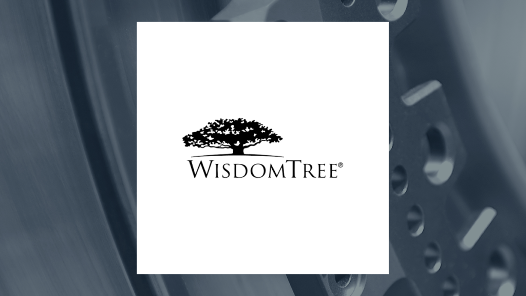 WisdomTree U.S. Quality Dividend Growth Fund logo with Manufacturing background