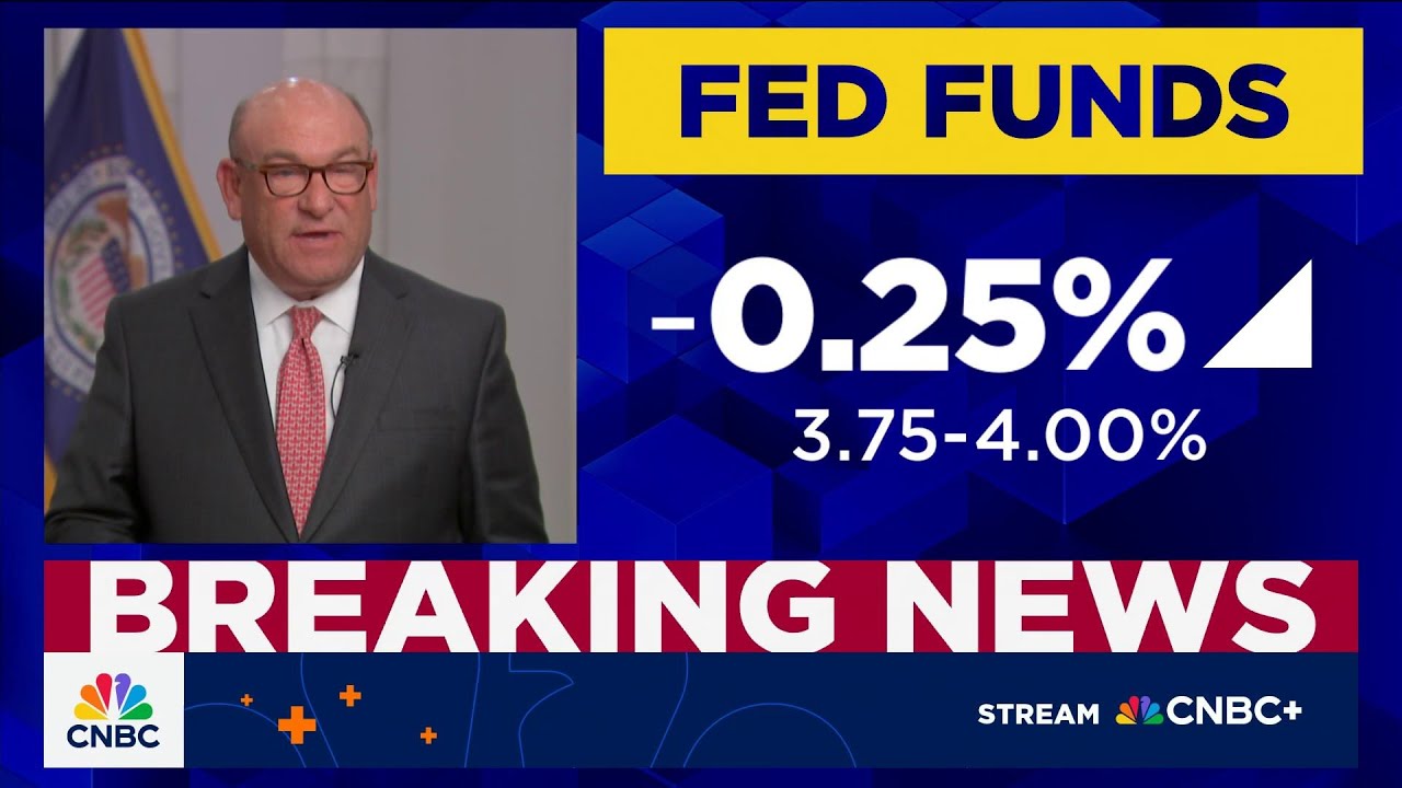 Federal Reserve cuts interest rates by quarter point