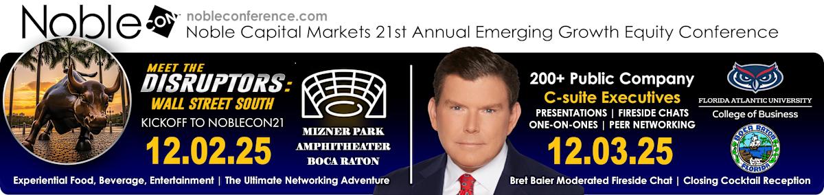 CorpGov Attending Noble Capital Markets Conference on Dec 2-3