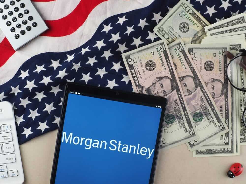 Morgan Stanley logo and money-by IgorGolovniov via Shutterstock